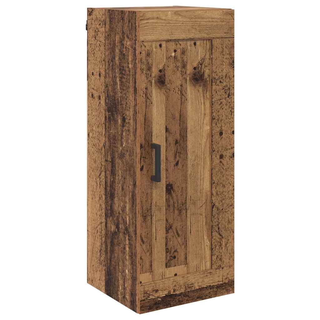 Highboard Altholz 34,5 x 34 x 180 cm Holzwerkstoff