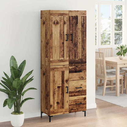 Highboard mit Schubladen 2 pcs Altholz Holzwerkstoff