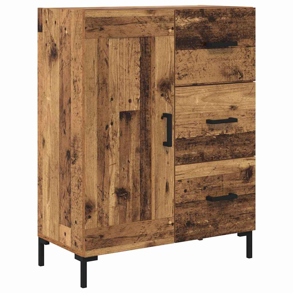 Highboard mit Schubladen 2 pcs Altholz Holzwerkstoff