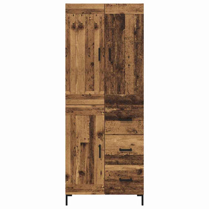 Highboard mit Schubladen 2 pcs Altholz Holzwerkstoff