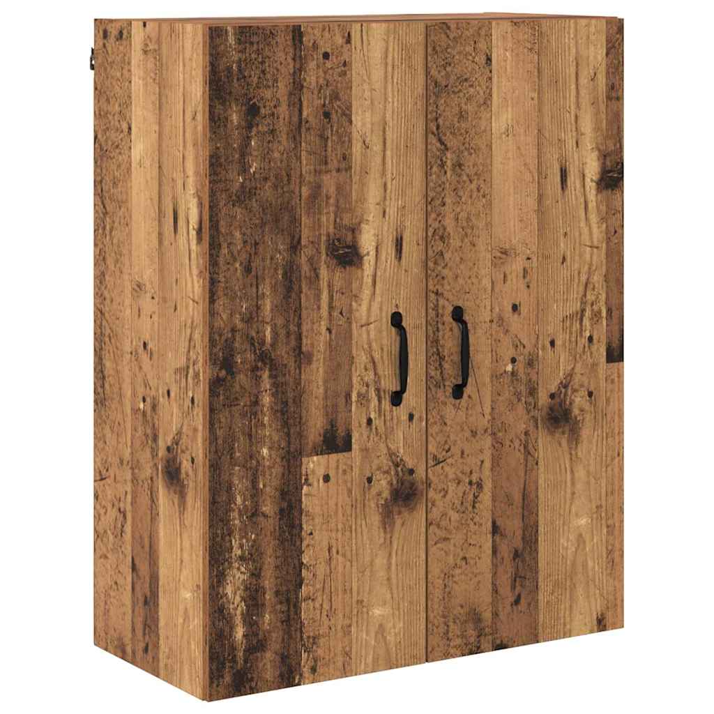 Highboard Wandmontiert Altholz 69,5 x 34 x 180 cm Holzwerkstoff