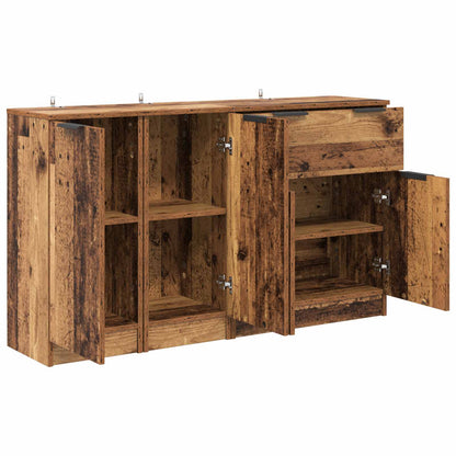 Sideboard mit Schubladen 3 pcs Altholz Holzwerkstoff