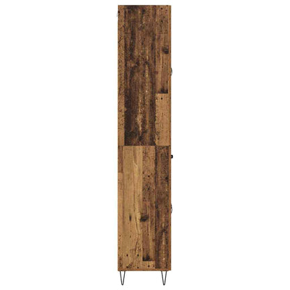 Highboard Altholz 69,5 x 34 x 180 cm Holzwerkstoff