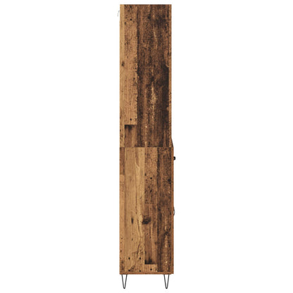 Highboard Altholz 69,5 x 34 x 180 cm Holzwerkstoff