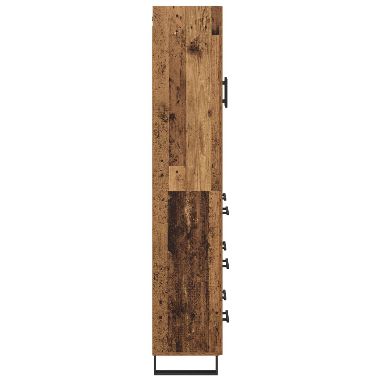 Highboard Altholz 69,5 x 34 x 180 cm Holzwerkstoff