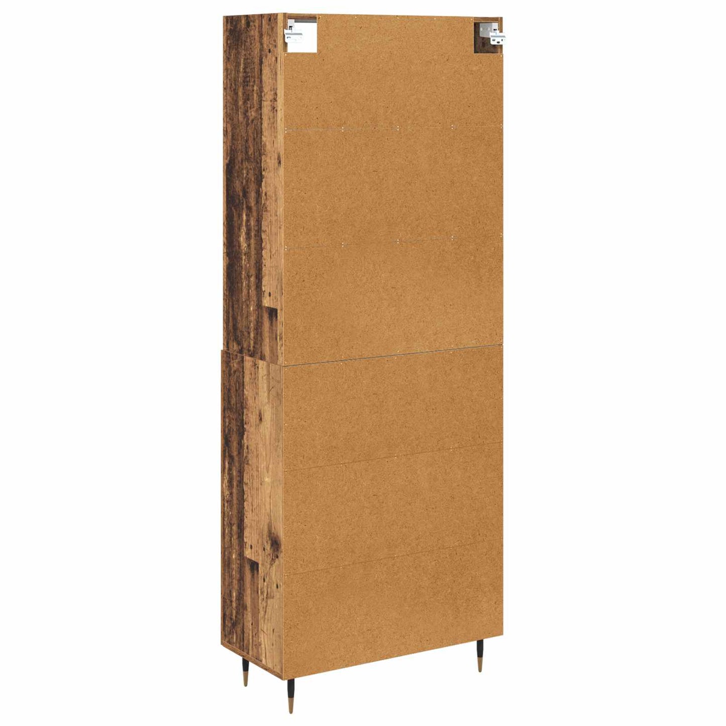 Highboard Altholz 69,5 x 34 x 180 cm Holzwerkstoff