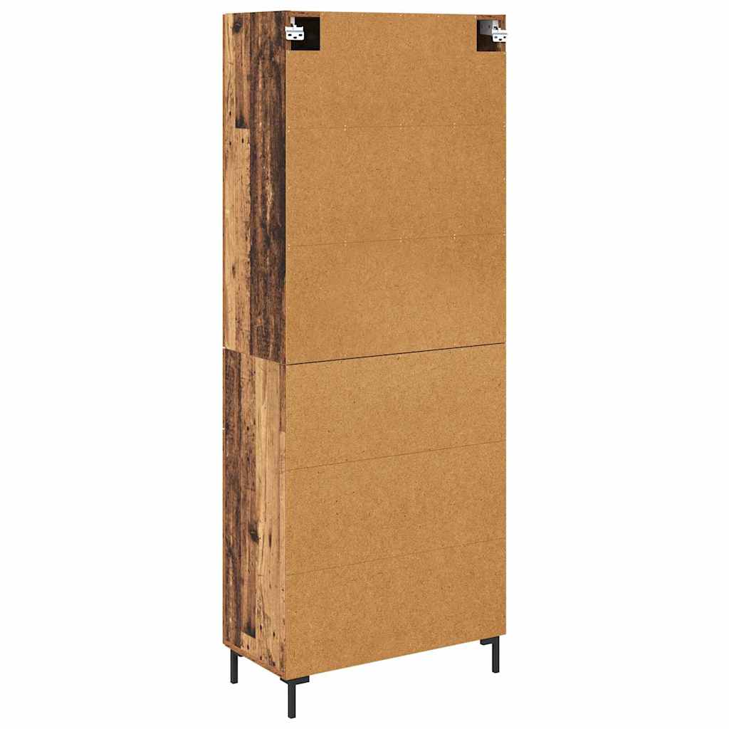 Highboard mit Schubladen 2 pcs Altholz Holzwerkstoff