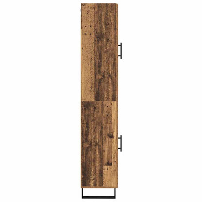 Highboard Altholz 69,5 x 34 x 180 cm Holzwerkstoff