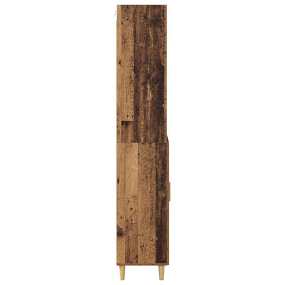 Hochboard Wandmontiert Altholz 69,5 x 34 x 180 cm Holzwerkstoff