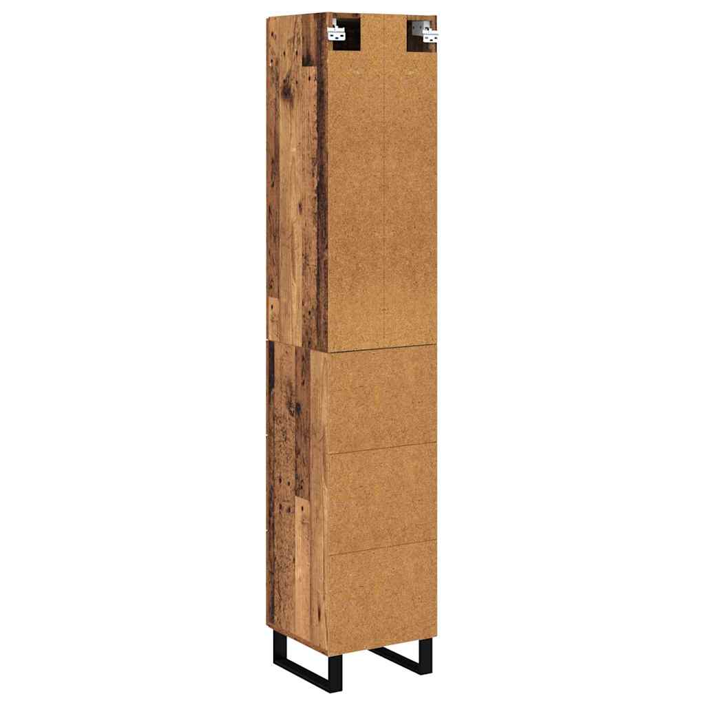 Highboard Altholz 69,5 x 34 x 180 cm Holzwerkstoff