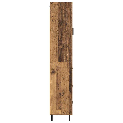 Highboard Altholz 34,5 x 34 x 180 cm Holzwerkstoff