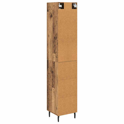 Highboard Altholz 34,5 x 34 x 180 cm Holzwerkstoff