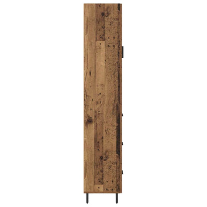 Highboard Altholz 34,5 x 34 x 180 cm Holzwerkstoff