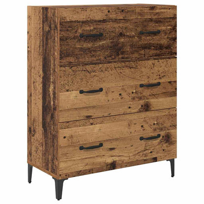 Highboard Wandmontiert Altholz 69,5 x 34 x 180 cm Holzwerkstoff