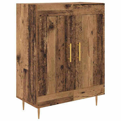 Highboard Wandmontiert Altholz 69,5 x 34 x 180 cm Holzwerkstoff