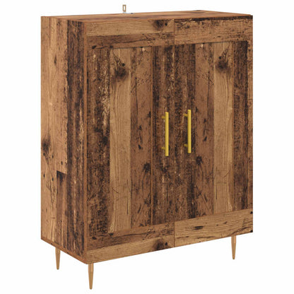 Highboard Altholz 69,5 x 34 x 180 cm Holzwerkstoff