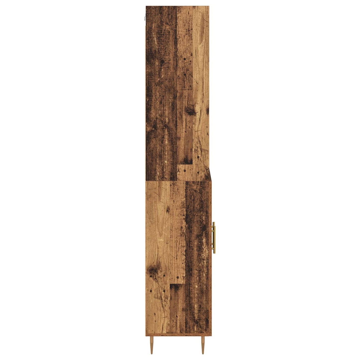 Highboard Altholz 69,5 x 34 x 180 cm Holzwerkstoff