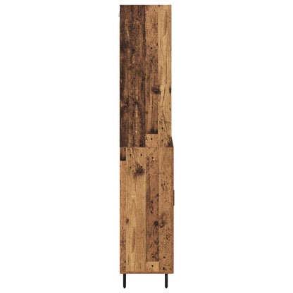 Highboard mit Schubladen 2 pcs Altholz Engineered Wood und Glas