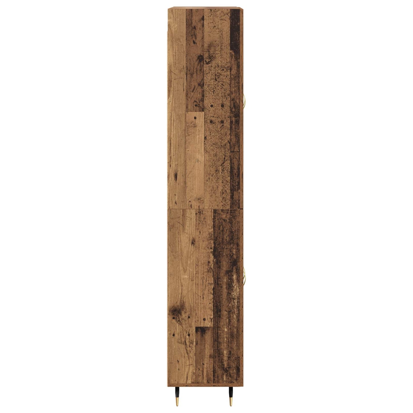 Highboard Wandmontiert Altholz 69,5 x 34 x 180 cm Holzwerkstoff