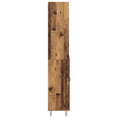 Highboard Altholz 69,5 x 34 x 180 cm Holzwerkstoff