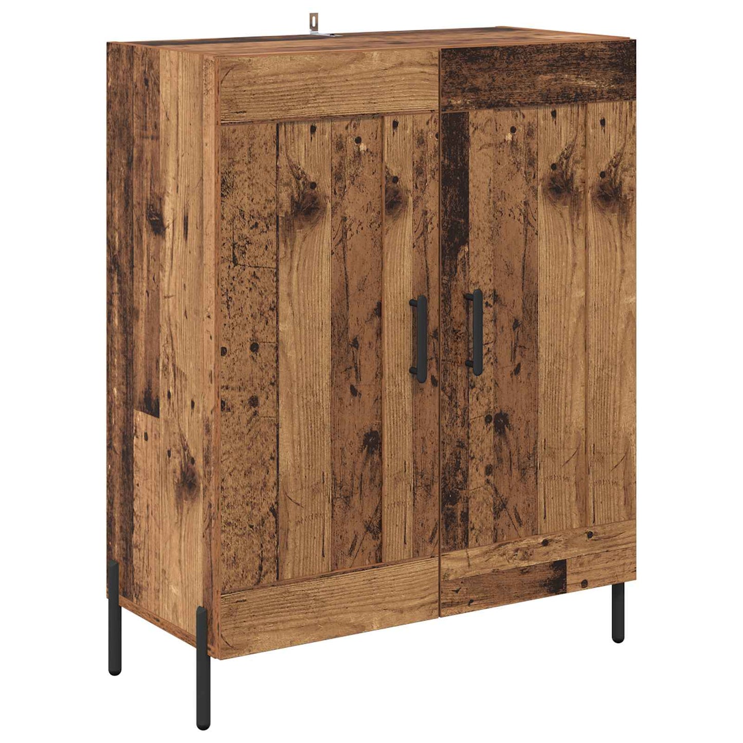 Highboard Altholz 69,5 x 32,5 x 180 cm Holzwerkstoff
