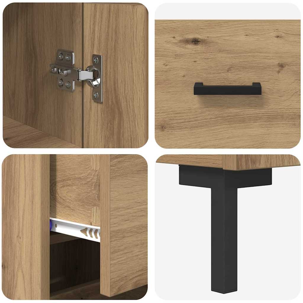 Highboard Artisan-Eiche 34,5 x 34 x 180 cm Holzwerkstoff