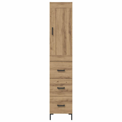 Highboard Artisan-Eiche 34,5 x 34 x 180 cm Holzwerkstoff