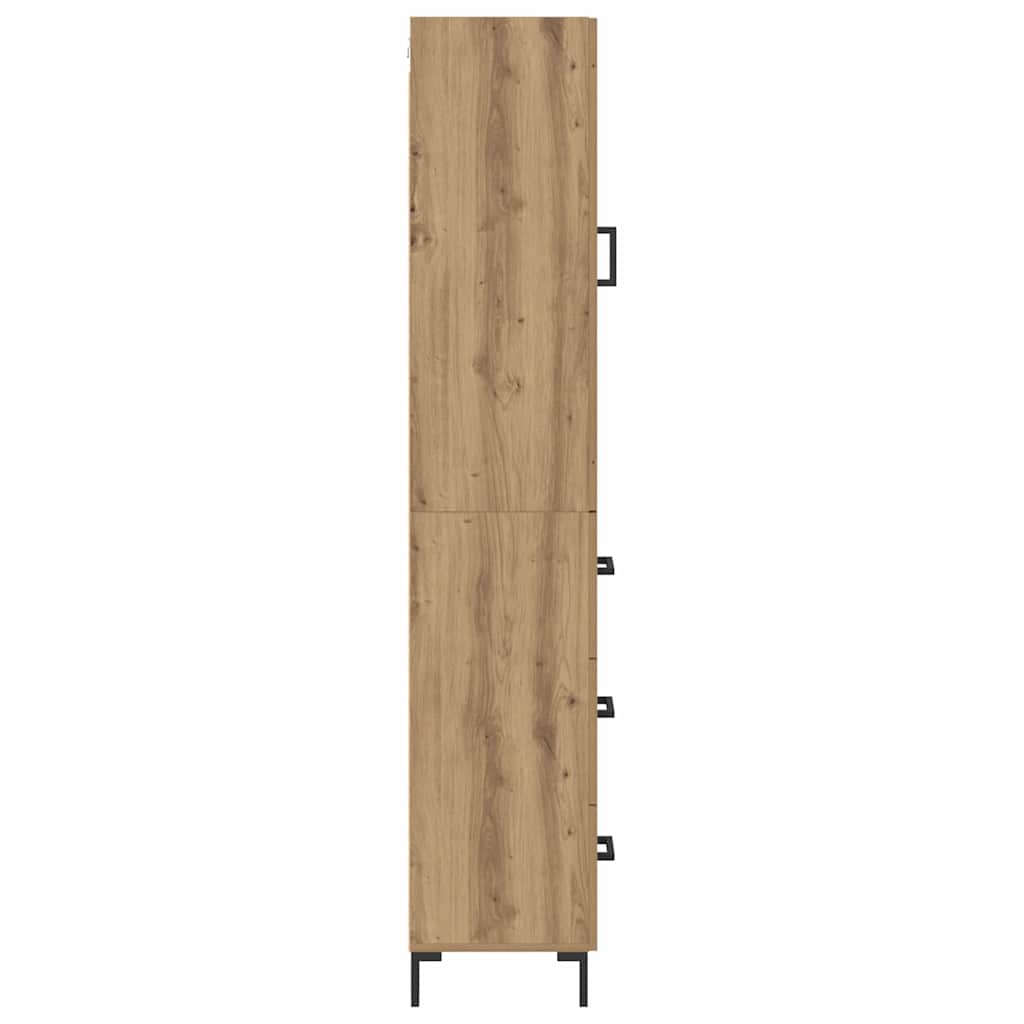 Highboard Artisan-Eiche 34,5 x 34 x 180 cm Holzwerkstoff