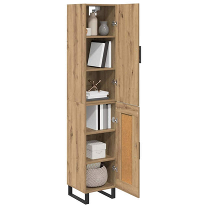Highboard Artisan-Eiche 34,5 x 34 x 180 cm Holzwerkstoff