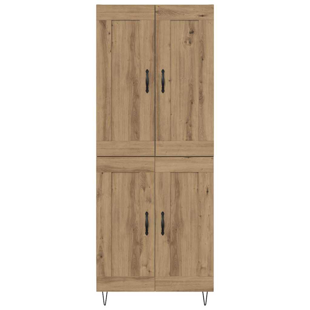 Highboard Artisan-Eiche 69,5 x 34 x 180 cm Holzwerkstoff