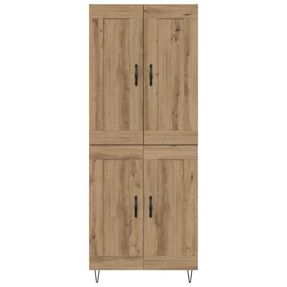 Highboard Artisan-Eiche 69,5 x 34 x 180 cm Holzwerkstoff