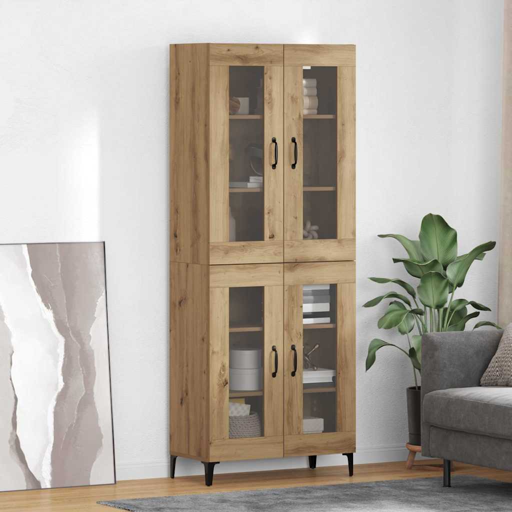Highboard Artisan-Eiche 69,5 x 34 x 180 cm Holzwerkstoff