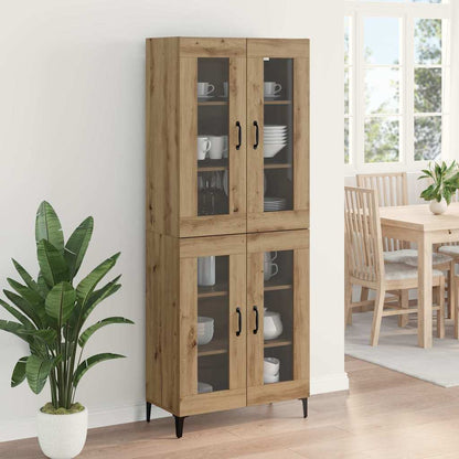 Highboard Artisan-Eiche 69,5 x 34 x 180 cm Holzwerkstoff