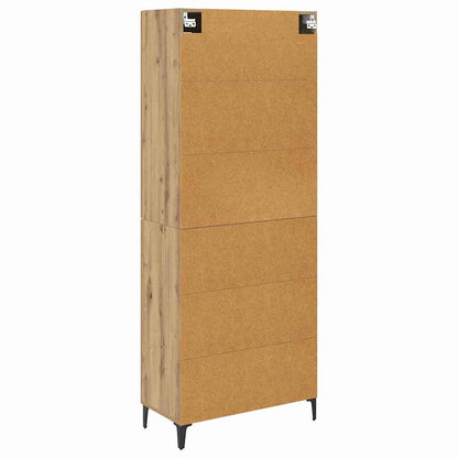 Highboard Artisan-Eiche 69,5 x 34 x 180 cm Holzwerkstoff