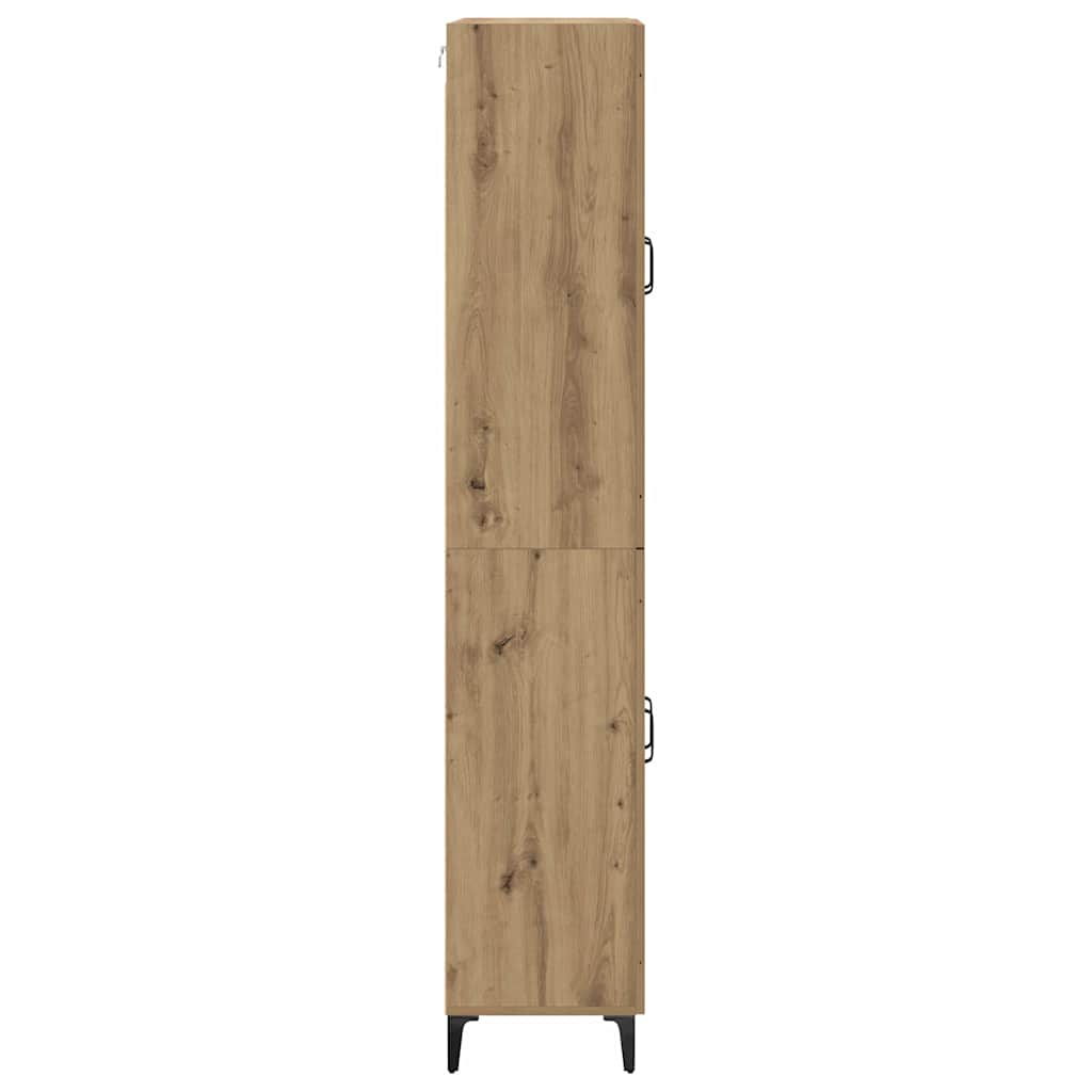 Highboard Artisan-Eiche 69,5 x 34 x 180 cm Holzwerkstoff