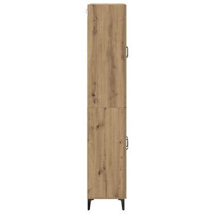 Highboard Artisan-Eiche 69,5 x 34 x 180 cm Holzwerkstoff
