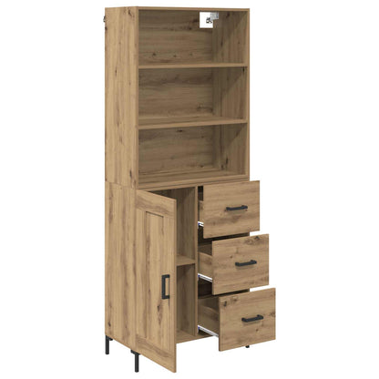 Highboard Artisan-Eiche 69,5 x 34 x 180 cm Holzwerkstoff