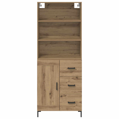 Highboard Artisan-Eiche 69,5 x 34 x 180 cm Holzwerkstoff