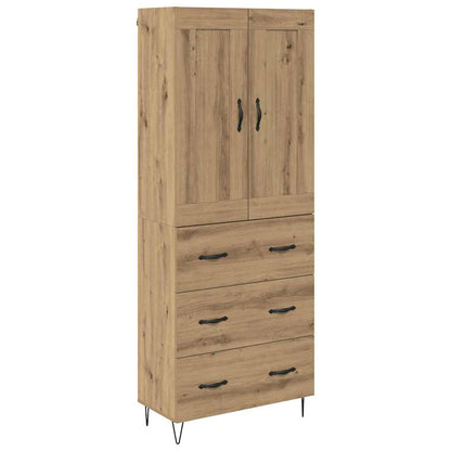 Highboard Artisan-Eiche 69,5 x 34 x 180 cm Holzwerkstoff