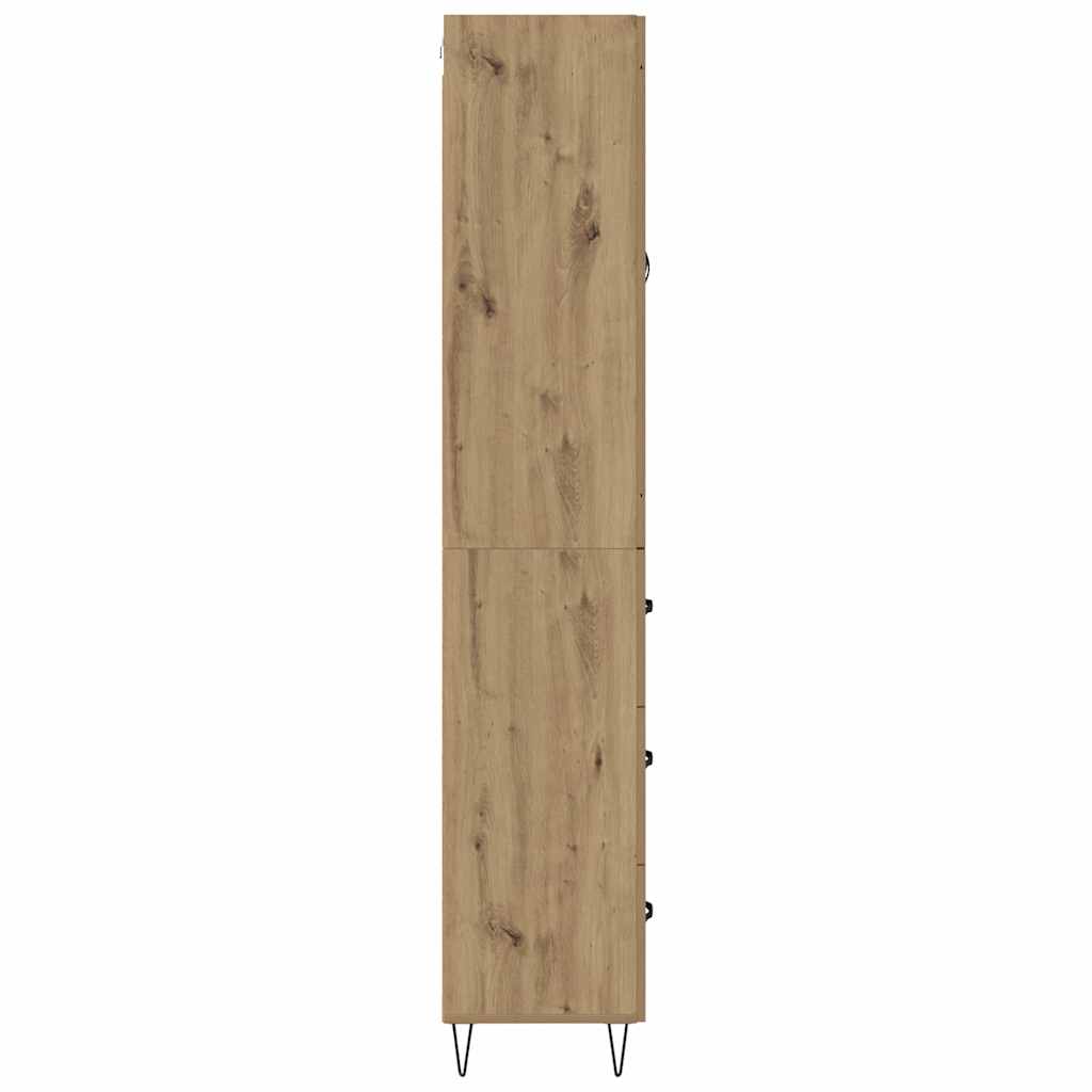 Highboard Artisan-Eiche 69,5 x 34 x 180 cm Holzwerkstoff