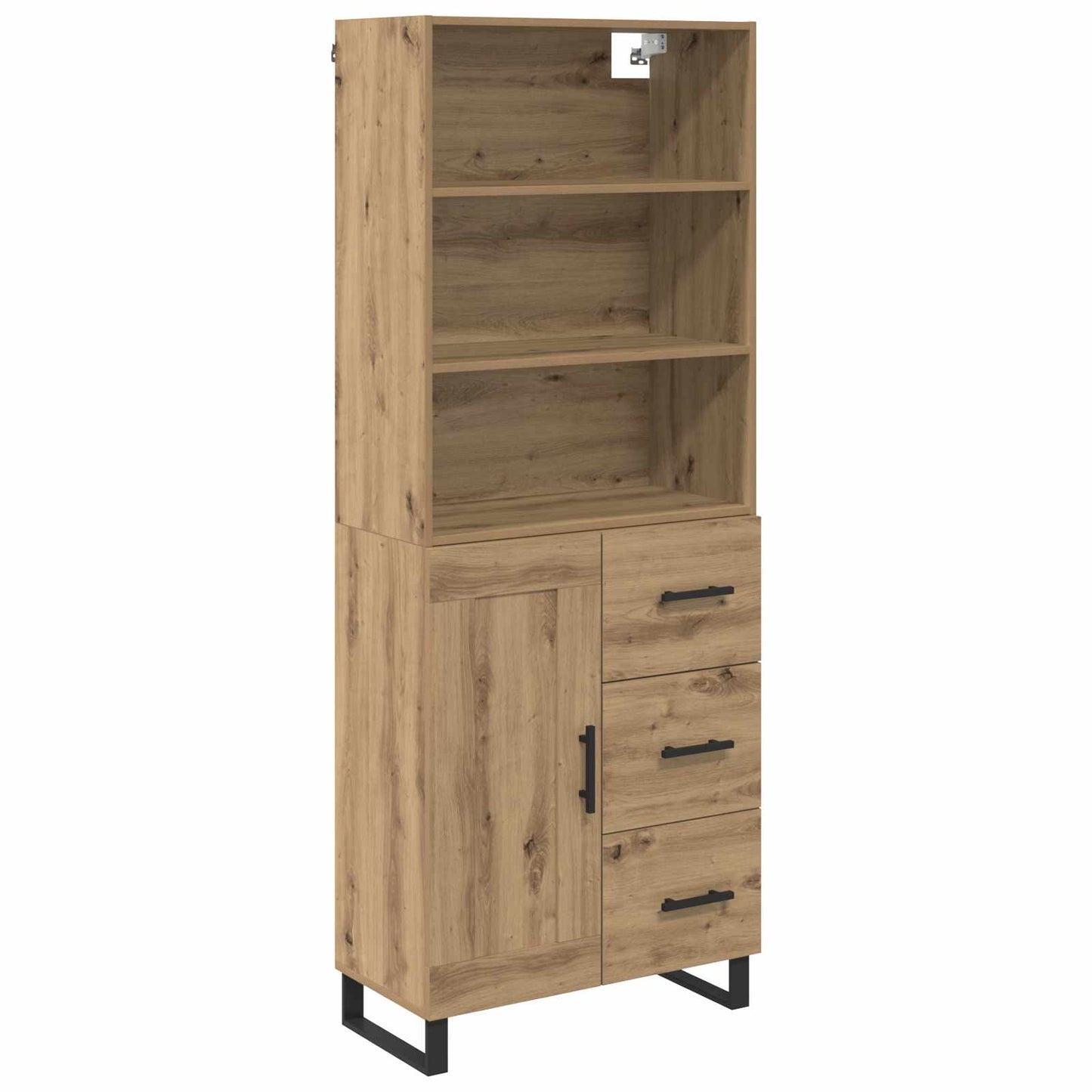 Highboard Artisan-Eiche 69,5 x 34 x 180 cm Holzwerkstoff