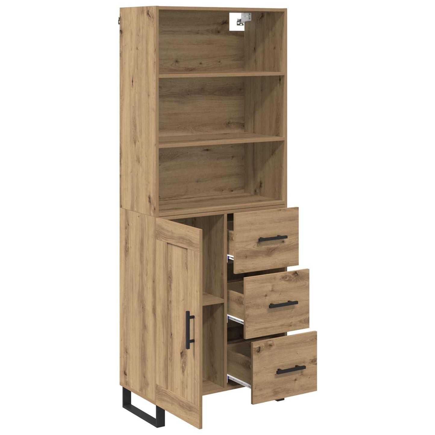 Highboard Artisan-Eiche 69,5 x 34 x 180 cm Holzwerkstoff