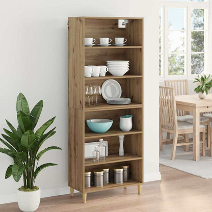 Highboard Artisan-Eiche 69,5 x 32,5 x 180 cm Holzwerkstoff