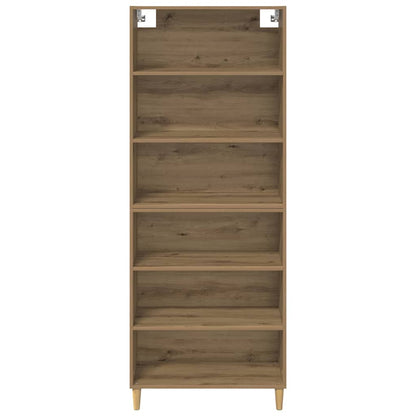 Highboard Artisan-Eiche 69,5 x 32,5 x 180 cm Holzwerkstoff