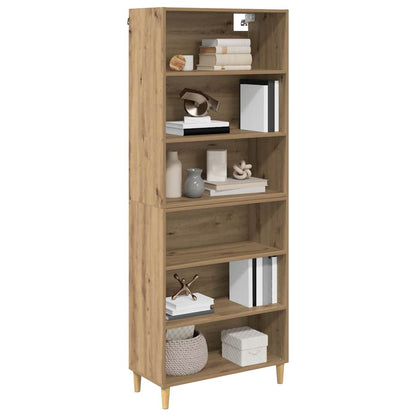 Highboard Artisan-Eiche 69,5 x 32,5 x 180 cm Holzwerkstoff