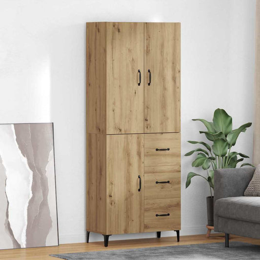 Highboard Artisan-Eiche 69,5 x 34 x 180 cm Holzwerkstoff
