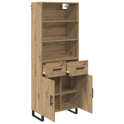 Highboard Artisan-Eiche 69,5 x 34 x 180 cm Holzwerkstoff