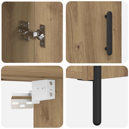 Highboard Artisan-Eiche 69,5 x 32,5 x 180 cm Holzwerkstoff