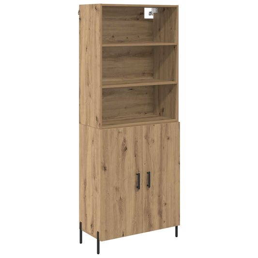 Highboard Artisan-Eiche 69,5 x 32,5 x 180 cm Holzwerkstoff