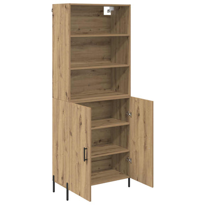 Highboard Artisan-Eiche 69,5 x 32,5 x 180 cm Holzwerkstoff